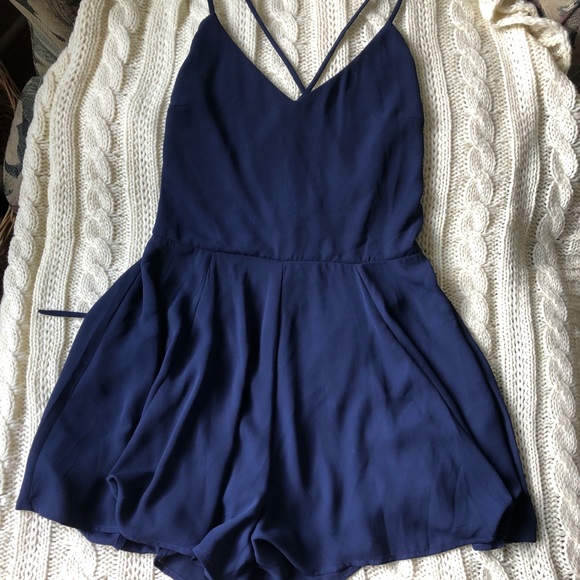 Express Dresses & Skirts - Navy blue romper from express